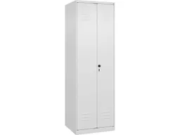 C+P C+P Putzmittel-Spind Classic PLUS, 2 Abteile, 1850x600x500mm, Verkehrsweiß/Verkehrsweiß – Produktbild 1 von 1