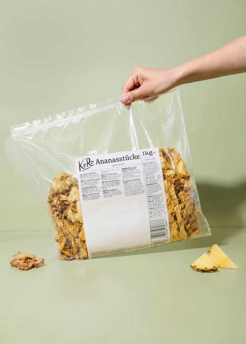 KoRo Getrocknete Ananasstücke | 1 kg – Produktbild 4 von 5