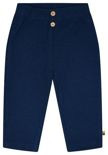 loud + proud loud + proud Babys & Kinder Hose in Waffelstruktur, GOTS-zertifiziert, Ultramarine(blau), – Produktbild 2 von 3