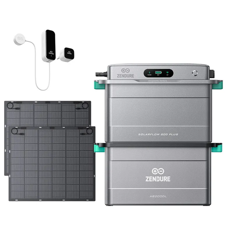 Zendure Deutschland Zendure SolarFlow 800 Plus: Balkonkraftwerk-Speicher mit top Preis-Leistung, SolarFlow 800 Plus + Smart Meter D0 / 1*AB2000L (1.92 kWh) / 2*230W Flexible (460Wp) – Produktbild 1 von 1