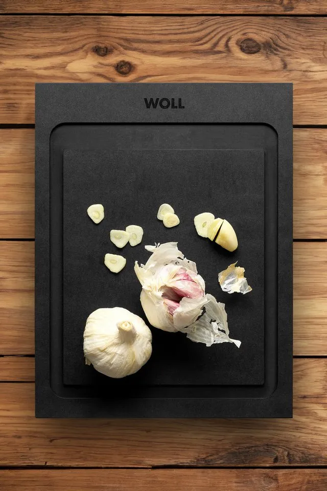 Woll Woll Schneidebrett Woll Cut & Serve, Holzpapierfaser, (1-St), aus FSC®-zertifiziertem Papierverbundstoff, Schwarz, – Produktbild 8 von 8
