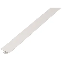 Alberts ALBERTS H-Profil, PVC weiß, LxB obenxHxB unten 1000 x 25 x 6 x 10 mm – Produktbild 1 von 1