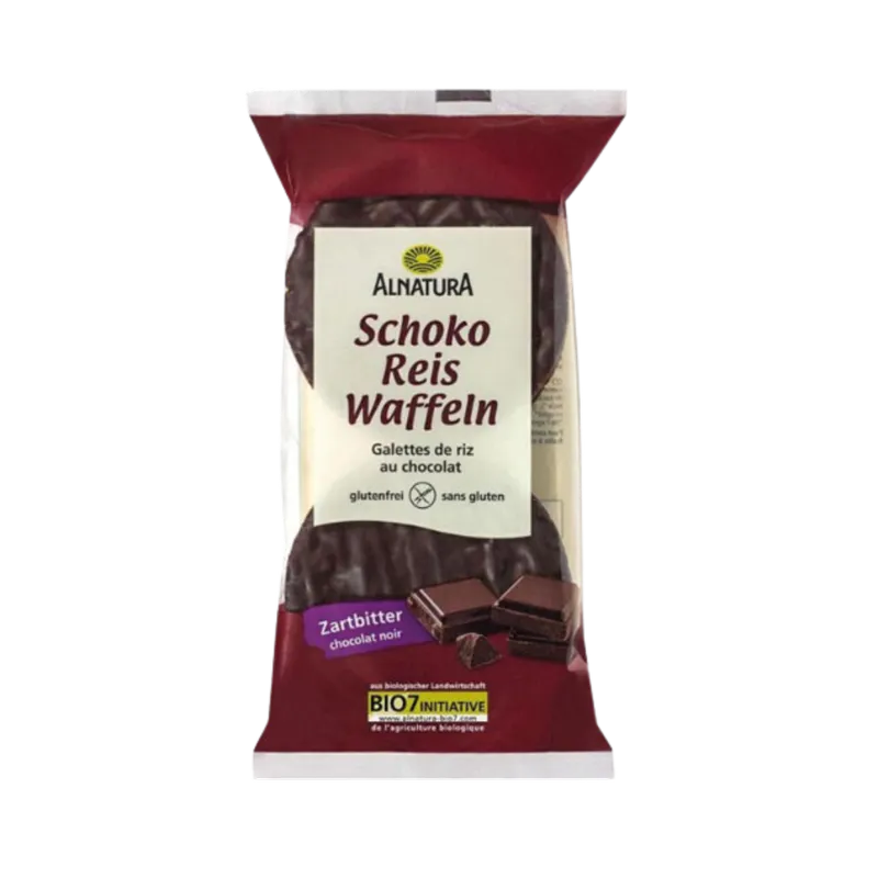 Alnatura Alnatura Bio SchokoReiswaffeln Zartbitter, 100g – Produktbild 1 von 1
