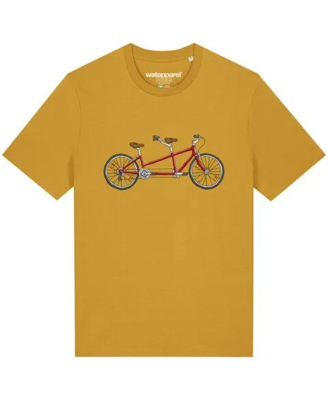 watapparel watapparel T-Shirt Unisex Tandem, Ochre, – Produktbild 1 von 3