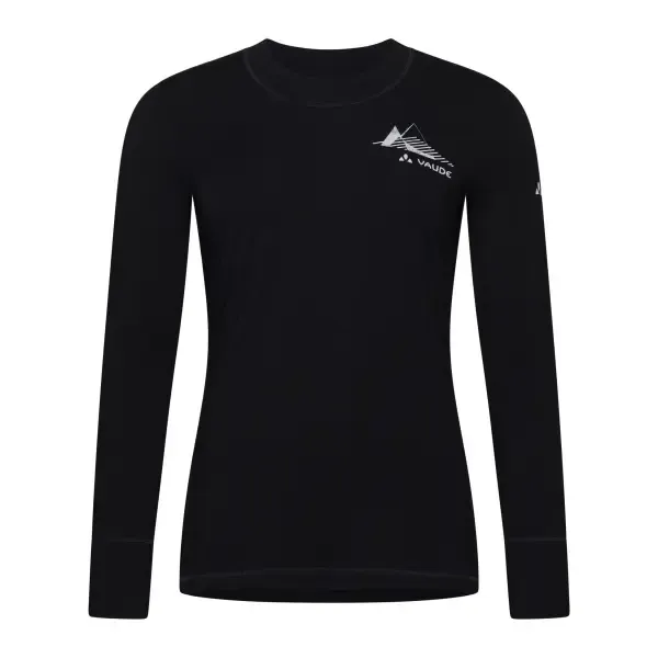 Vaude Damenpullover mit langen Ärmeln aus Wolle VAUDE Monviso II, Noir, – Produktbild 1 von 1