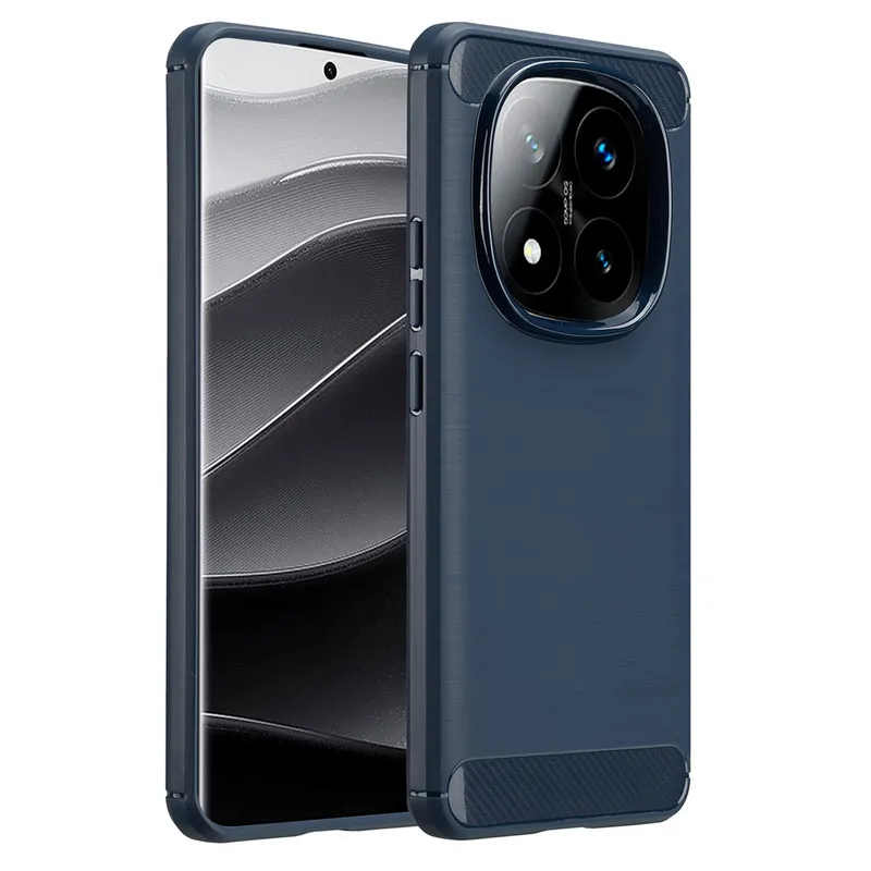 imoshion imoshion Brushed Back Cover für das Xiaomi Redmi Note 14 Pro Plus (5G), Dunkelblau, – Produktbild 1 von 1