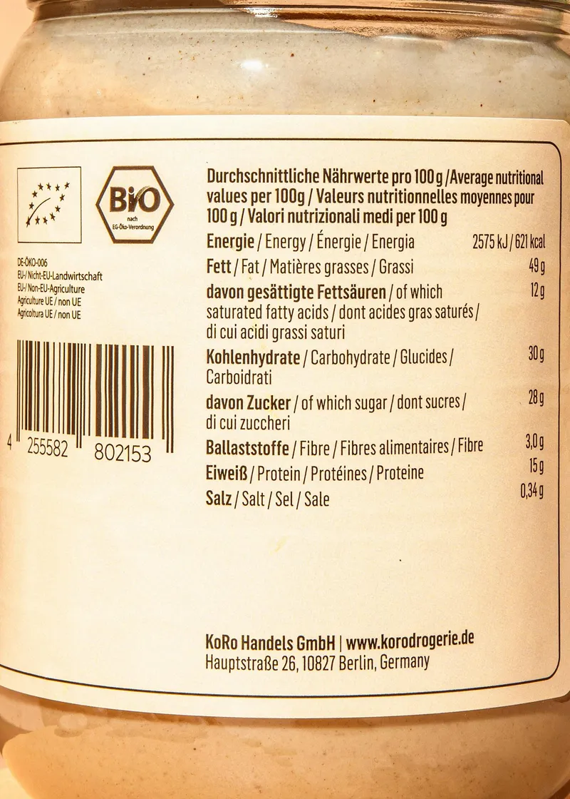 KoRo Bio Mandel Tonka Creme 6 x 500 g – Produktbild 3 von 5