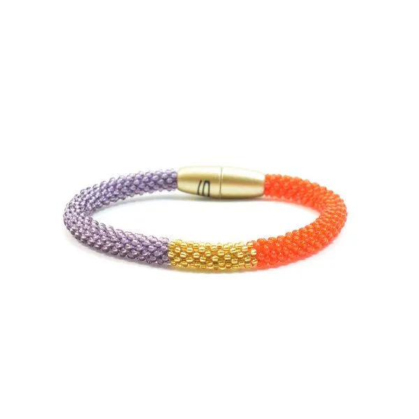 Sakiba Sakiba Armband Svelte Tricolor, Lavendel-orange, – Produktbild 1 von 4