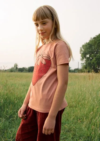 Cmig Cmig Kinder T-Shirt Erdbeere in rose clay, Rose clay, – Produktbild 3 von 4