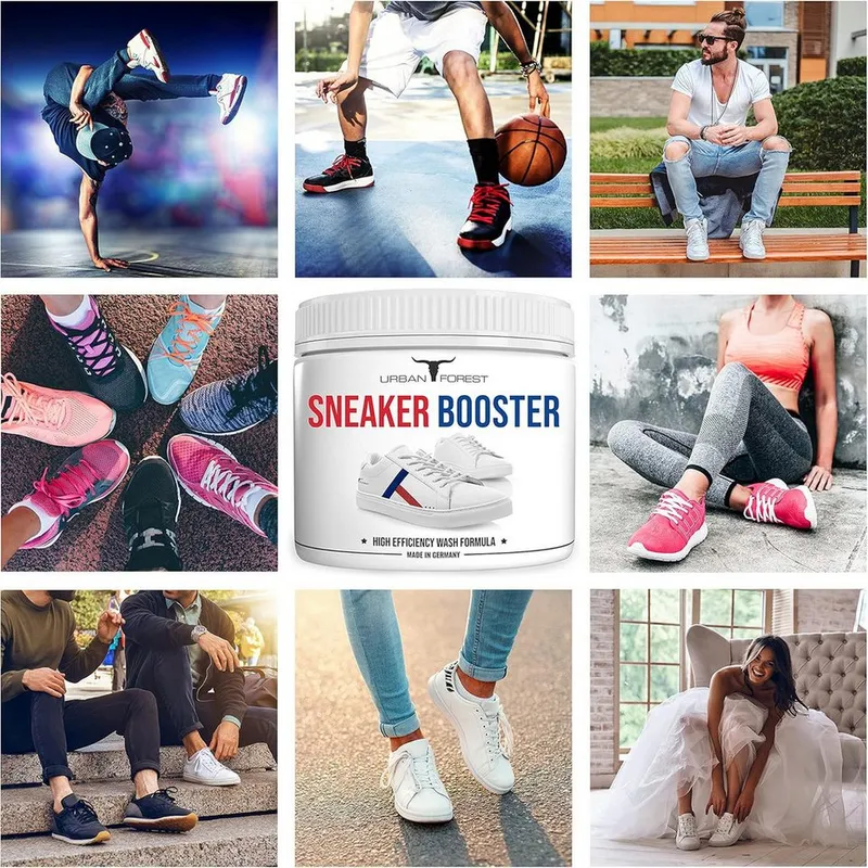 URBAN FOREST Sneaker Reiniger-Booster 250ml + Schwamm + Tücher Schuhreiniger (3-St. Booster 250ml + Schwamm+ Tücher 250ml) – Produktbild 5 von 5