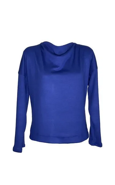 Golden Circle Clothing Golden Circle Clothing Wasserfallpullover aus Viskose, Blau, – Produktbild 1 von 2