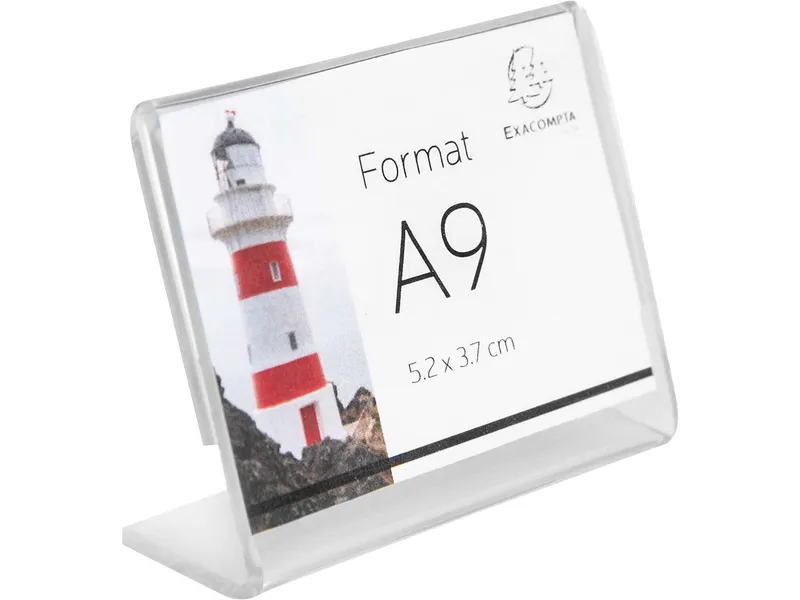 Exacompta 10er-Pack Exacompta Tischaufsteller "Exacryl" aus PMMA, DIN A9, Querformat – Produktbild 1 von 1