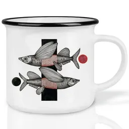 LIGARTI LIGARTI Keramiktasse – Fliegende Fische – Produktbild 1 von 1