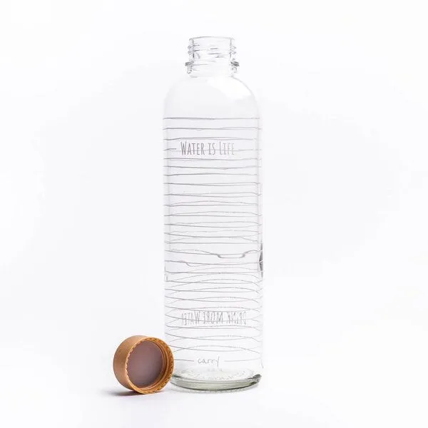 Carry Bottles Carry Bottles Glastrinkflasche 1.0l, Water is life, – Produktbild 2 von 4