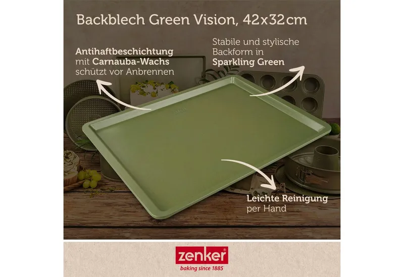 ZENKER ZENKER Backblech Ofenblech für den Backofen – Backofenblech mit Antihaftbeschichtung – Produktbild 3 von 4