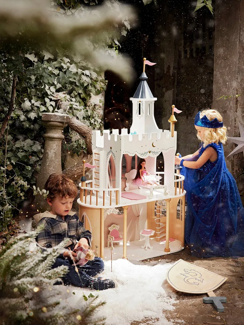 Vertbaudet Puppenschloss, Weiß, – Produktbild 1 von 4