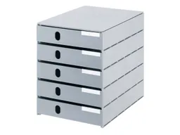 styro styro Styroval pro Box mit 5 Schubladen geschlossen, oeko-grau – Produktbild 1 von 1
