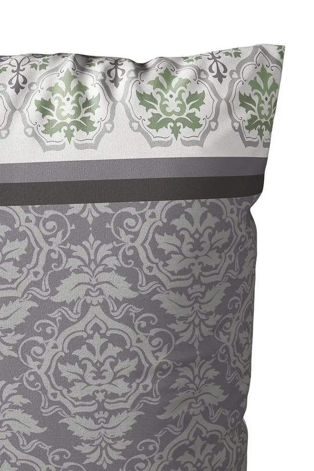 OTTO home Bettwäsche Cremona in Gr. 135x200, 155x220 cm u.a. Bettwäsche-Set mit Ornamenten, Linon, 2 teilig, romantische Bettwäsche in verschiedenen Qualitäten, ab Gr. 135x200 cm, Grün, – Produktbild 4 von 7