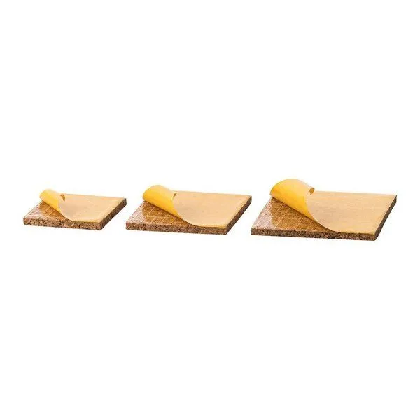 Kork-Deko Kork-Deko Stuhlgleiter | Bodenschutz | aus KORK | QUADRATISCH | 45er Pack – Produktbild 2 von 4