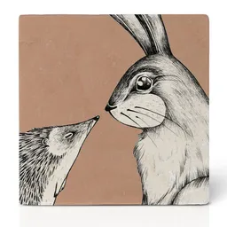 LIGARTI LIGARTI Fliesenuntersetzer – Hase und Igel – Produktbild 1 von 1
