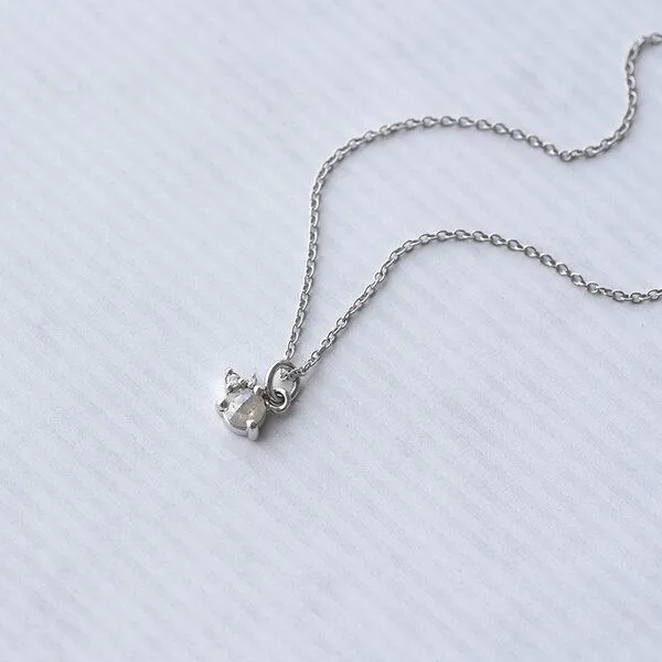 Eppi Eppi Goldene Halskette mit Salt´n´Pepper Diamanten Niria, Rosa, – Produktbild 2 von 4