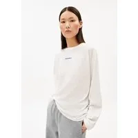 ARMEDANGELS ARMEDANGELS FIETAA SMILE Damen Longsleeve aus Bio-Baumwolle, White-dynamo blue, – Produktbild 1 von 1
