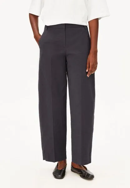 ARMEDANGELS ARMEDANGELS BARREL TWILL Damen Webhose aus Bio-Baumwoll Mix, Dark steel, – Produktbild 1 von 3