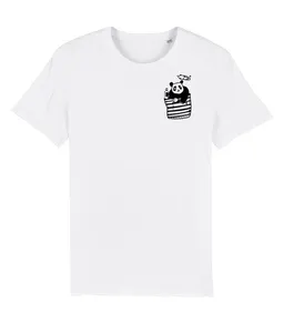 päfjes Pingzi Panda - Brust Motiv - päfjes Fair Wear Männer T-Shirt - White – Produktbild 1 von 1
