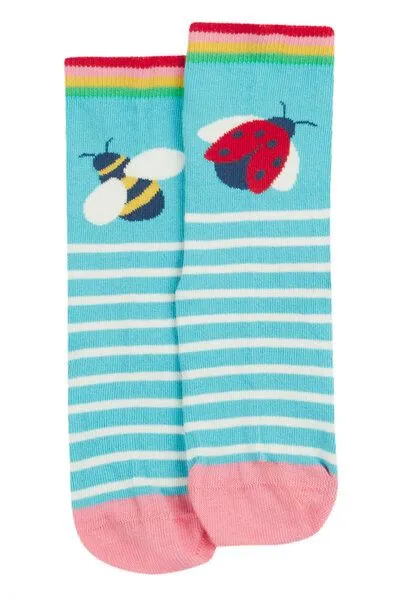 Frugi Frugi Kindersocken in Dreierpack mit Erdbeeren – Produktbild 2 von 3