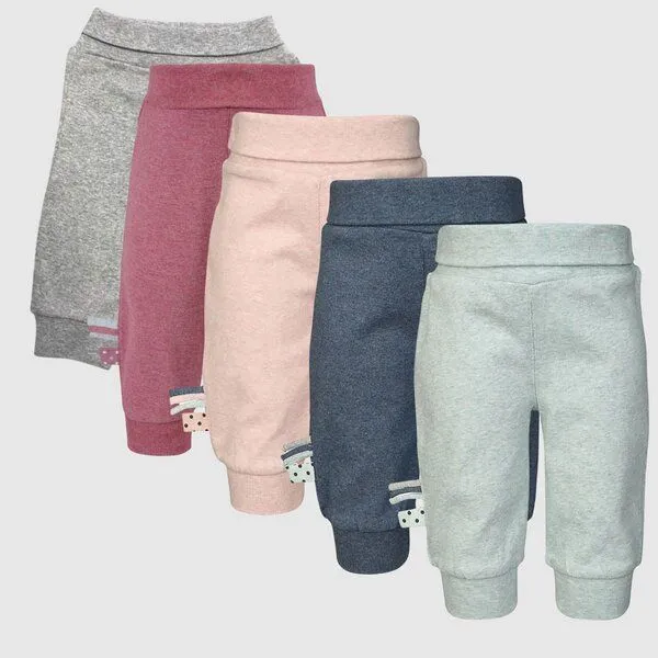 OrganicEra Baby-Hose mit Gummiband 'OrganicEra' aus Bio-Baumwolle, Grau, – Produktbild 4 von 4
