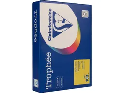 Clairefontaine 250 Blatt Clairfontaine Farbiges Kopierpapier "Trophee" 160 g/m², DIN A4, kanariengelb – Produktbild 1 von 1