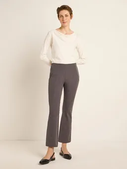 LANIUS LANIUS Hose mit ausgestelltem Bein aus Bio-Baumwolle und Comfort Stretch – Produktbild 1 von 1