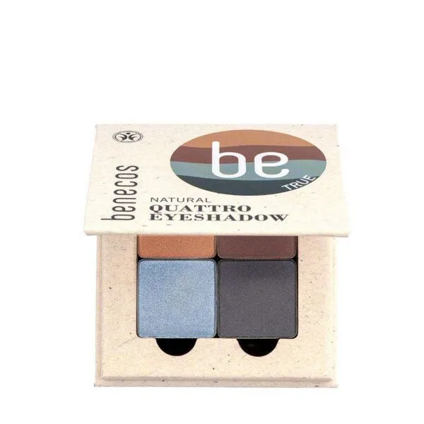 Benecos Benecos Natural Quattro Eyeshadow true blue 8 g – Produktbild 3 von 7