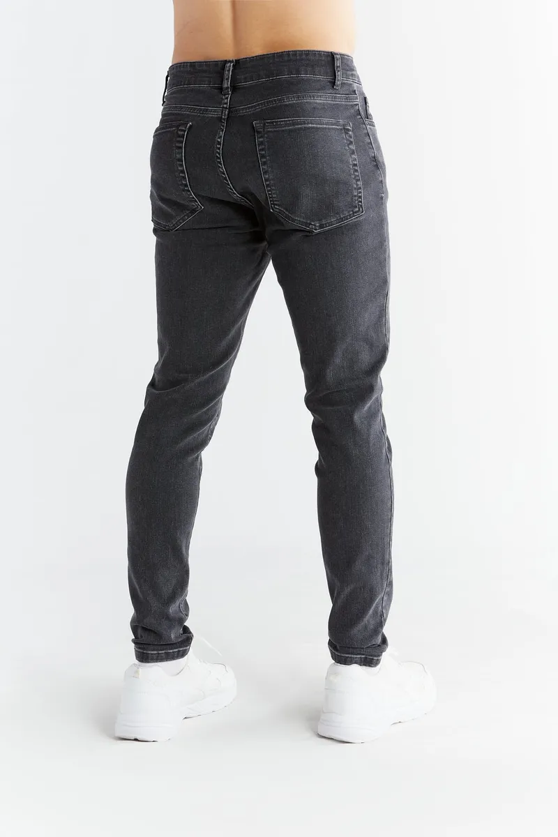 Evermind Evermind Herren vegan Jeans Stretch Skinny Fit Carbon Grau, Grau, – Produktbild 2 von 2