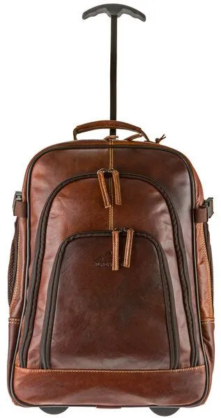 Alpenleder Alpenleder Trolley-Rucksack ACHENSEE, Brandy, – Produktbild 3 von 4