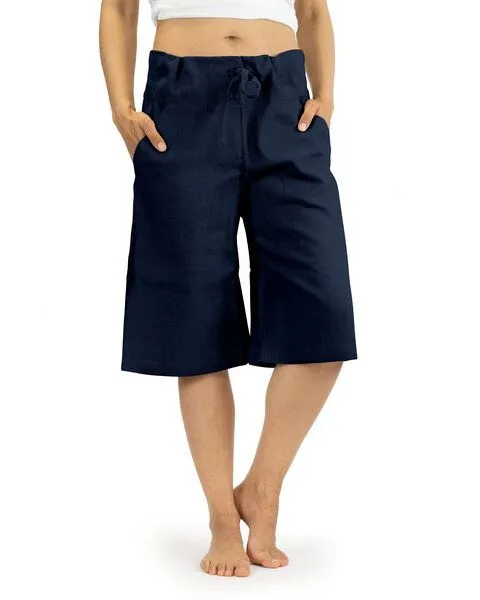 SCHAZAD Bermuda-Leinenhose von SCHAZAD, Marine, – Produktbild 1 von 3