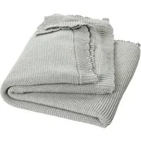 HANS NATUR Babydecke Bio-Baumwolle Wellenkante grey-melange Maße 80 x 100 cm – Produktbild 1 von 1