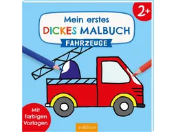 ars edition ars edition Mein erstes dickes Malbuch – Fahrzeuge Mit farbigen Vorlagen; 64 S. – Produktbild 1 von 1