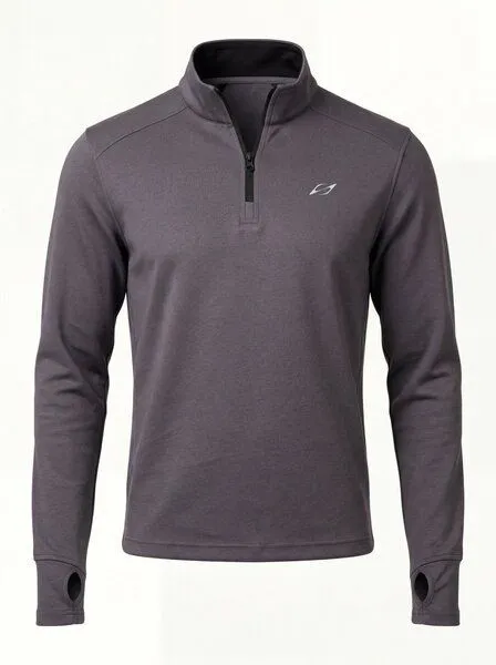 saved lab saved lab SL-161 Quarter Zip Anthracite – Produktbild 2 von 4