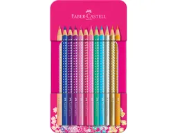 Faber-Castell Faber-Castell Buntstifte "Sparkle", 12er-Set im Metalletui – Produktbild 1 von 1
