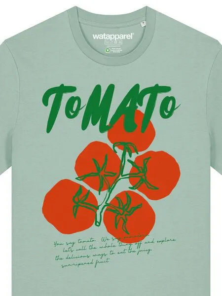 watapparel watapparel T-Shirt Unisex Tomato, Aloe, – Produktbild 3 von 4