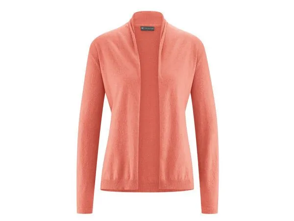 HempAge HempAge Sommerliche Strickjacke Hanf/Biobaumwolle, Peach (orange), – Produktbild 3 von 4