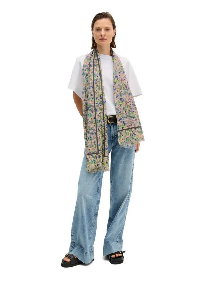 Marc O'Polo Marc O'Polo Schal mit TENCEL™ Lyocell, Weiß, – Produktbild 3 von 3