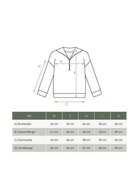 FUXBAU FUXBAU Frauen fux Half Zip Sweater, Hellblau, – Produktbild 1 von 4
