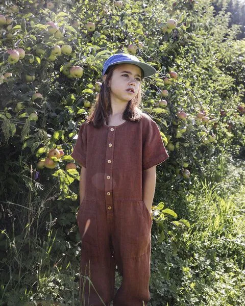 MATONA Matona Overall aus Biobaumwolle für Kinder / Short-Sleeved Overall, Denim, – Produktbild 2 von 3