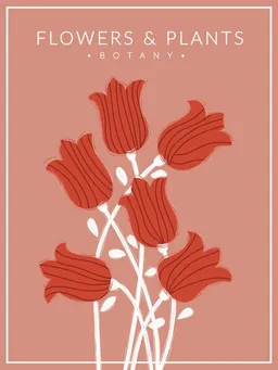 Photocircle Photocircle Poster / Leinwandbild - Red Flowers - Botany no3 – Produktbild 1 von 1