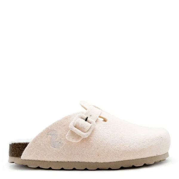 thies Veganer PET Buckle Clog "thies ®" aus recycelten Flaschen, fair produziert, Off white, – Produktbild 1 von 4