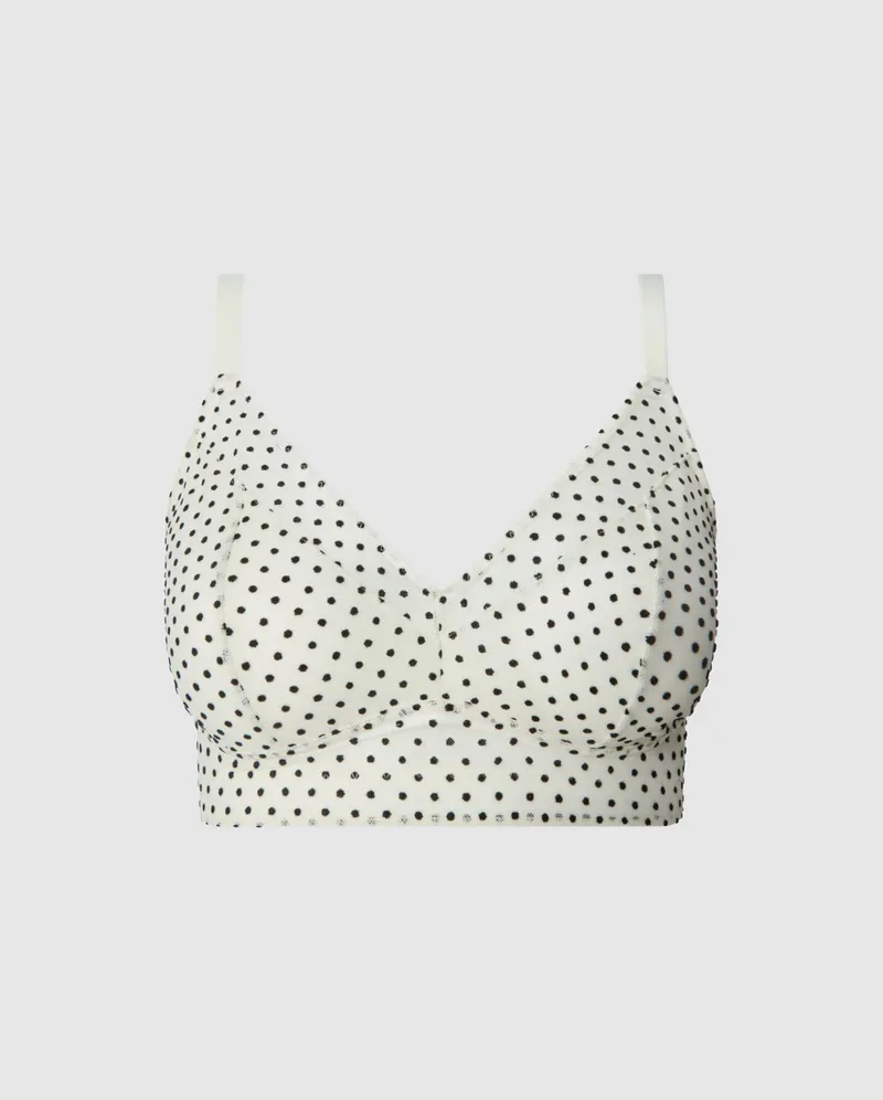 Understatement Understatement Damen vegan Bh Mesh Support Plus Creme/ Schwarz, Weiß, – Produktbild 1 von 2