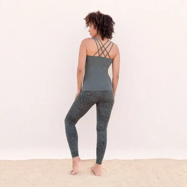 Jaya Jaya SUSAN ANIMAL - High-Rise Leggings mit Allover-Animal-Print, Forest/grün, – Produktbild 1 von 3
