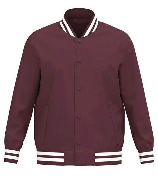 Greenspired Greenspired Umweltfreundliche wattierte Unisex College Jacke XS - 3XL, 315g/m², Dunkelrot, – Produktbild 1 von 2